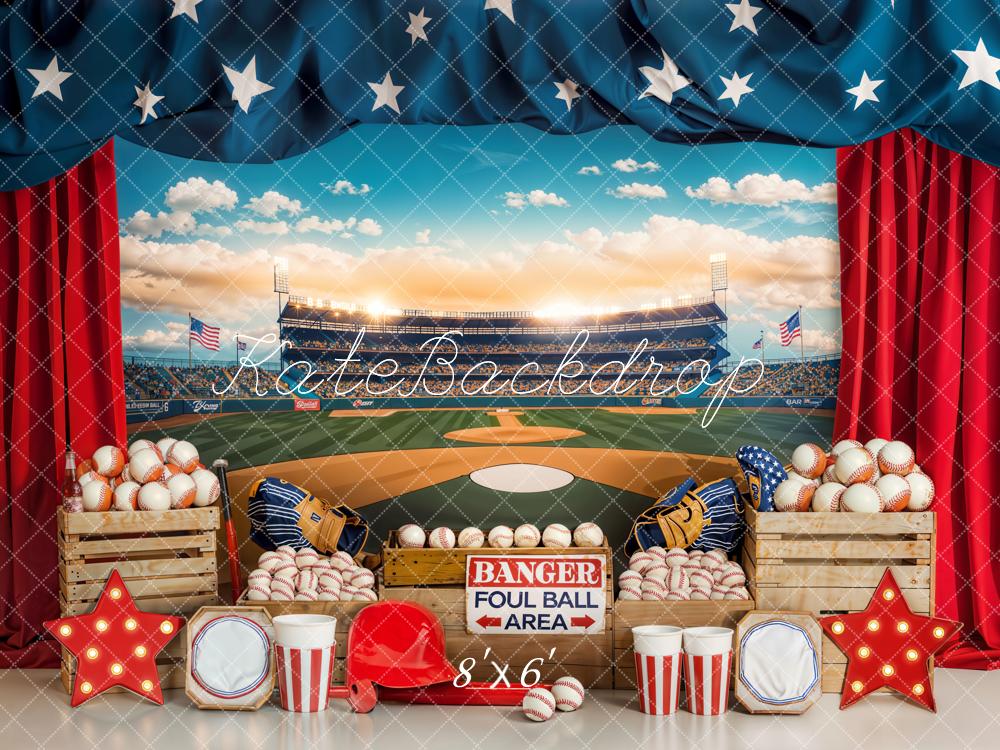 Giorno dell'Indipendenza Baseball Stadium Sports Backdrop Designed by Emetselch