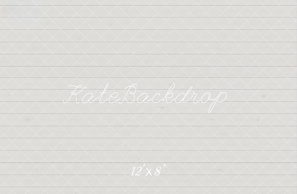 Kate Gray Diamond Lattice Wood Planks Printed Backdrop Designed by Kate Image