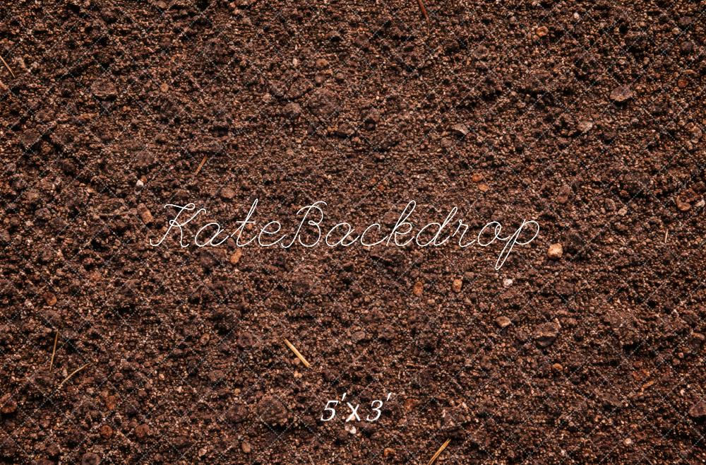 Kate Brown Dirt Texture Floor Printed Backdrop Designed by Vertigo Productions