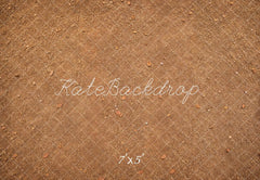 Kate Brown Dirt Ground Pebble Texture Floor Printed Backdrop Designed by Kate Image