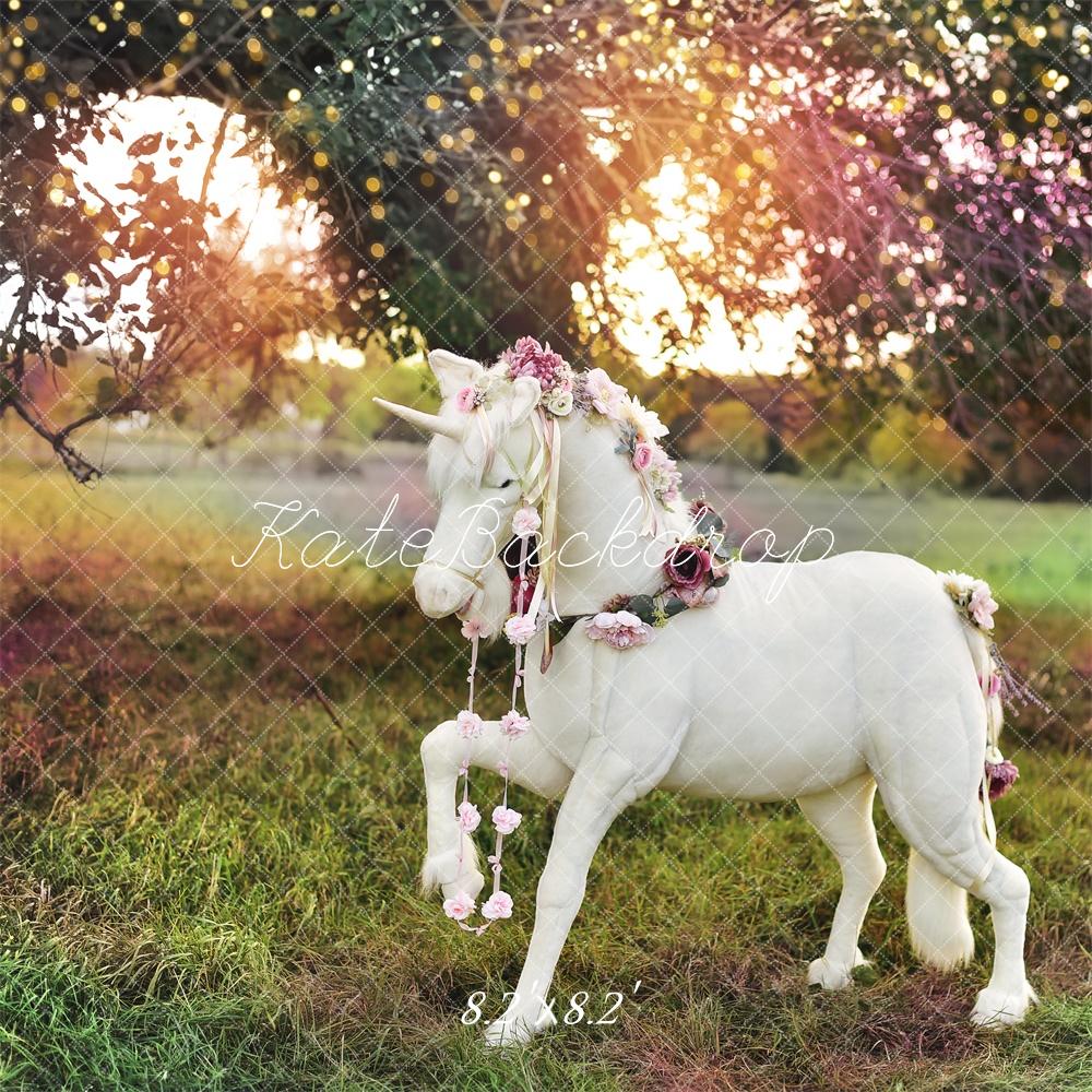 Fairy Unicorn Meadow Foto Achtergrond Designed by Mandy Ringe Photography