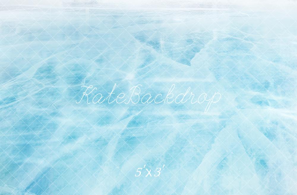 Kate Blue Ice Frozen Floor Backdrop Designed by Kate Image
