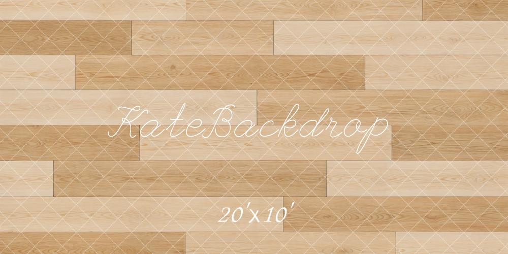 Kate Tan Wood Plank Floor Printed Backdrop Printed Backdrop Designed by Kate Image