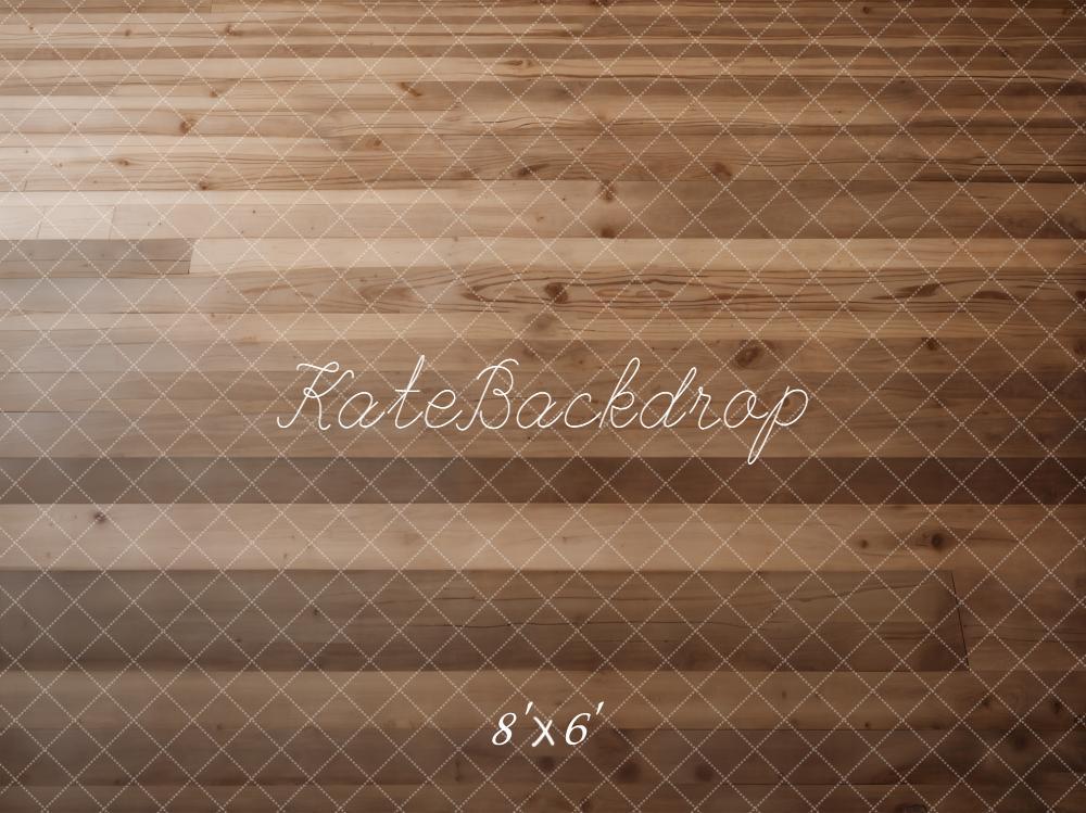 Kate Brown Wood Plank Floor Printed Backdrop Designed by Kate Image