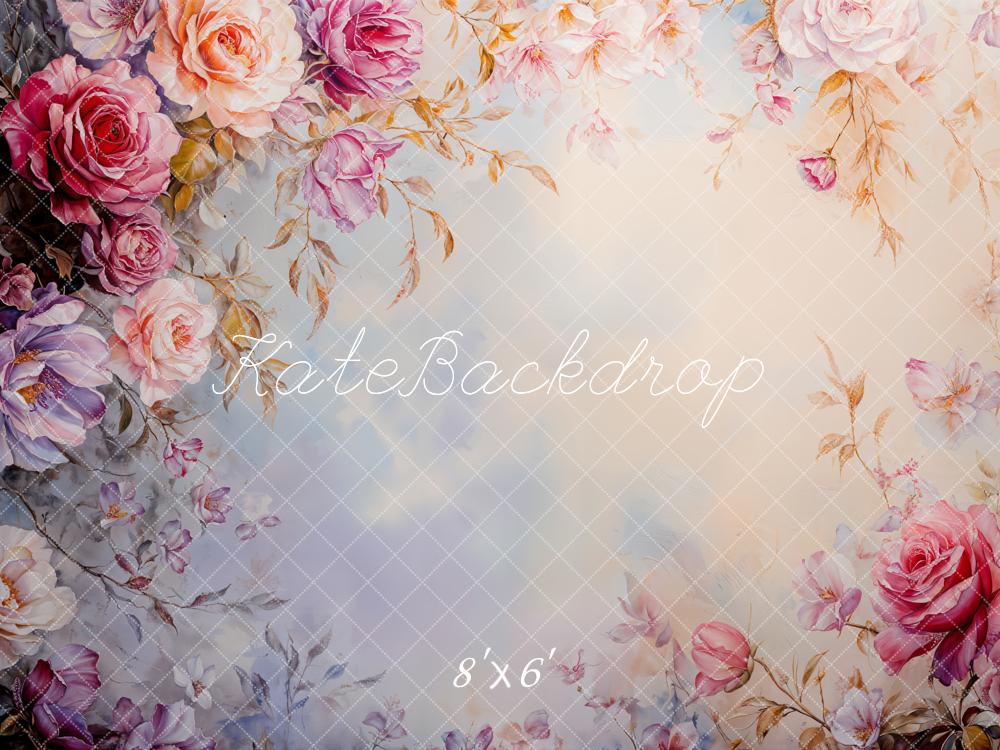 Kate Fine Art Floral Roses Backdrop Designed by Emetselch