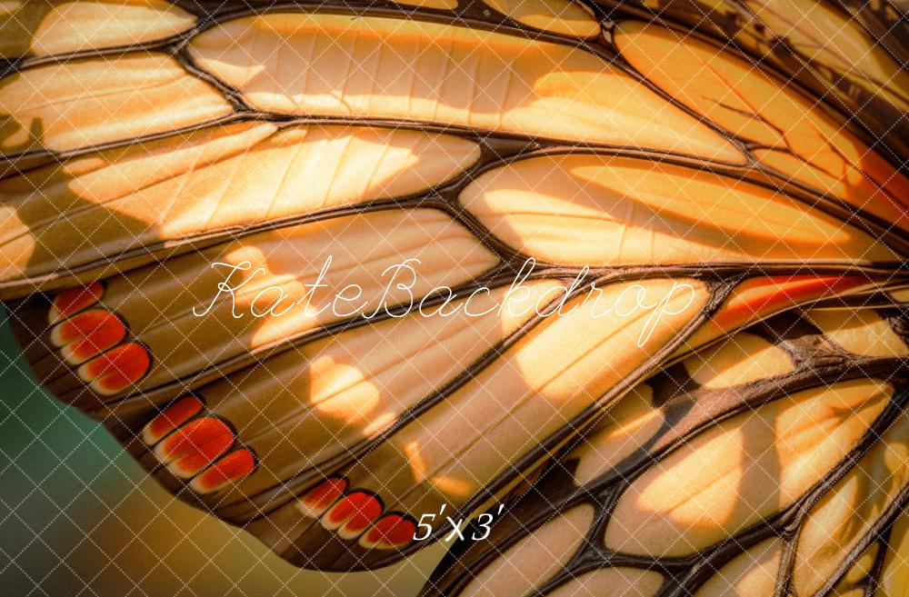 Fondo en primer plano de alas de mariposa diseñado por Emetselch