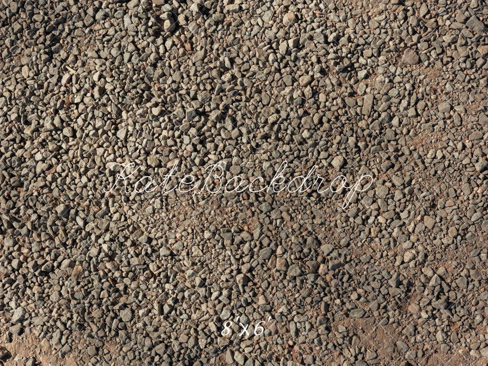 Kate Gravel Ground Texture Rock Road Floor Backdrop Designed by Mini MakeBelieve