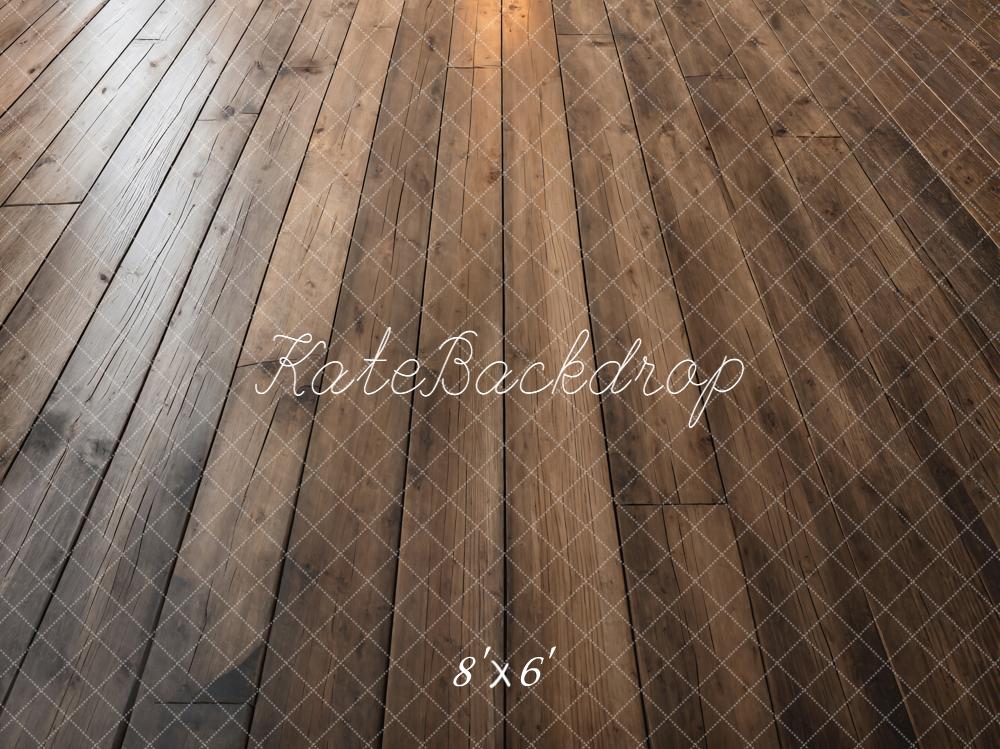 Kate Brown Wood Floor Printed Backdrop Printed Backdrop Designed by Kate Image