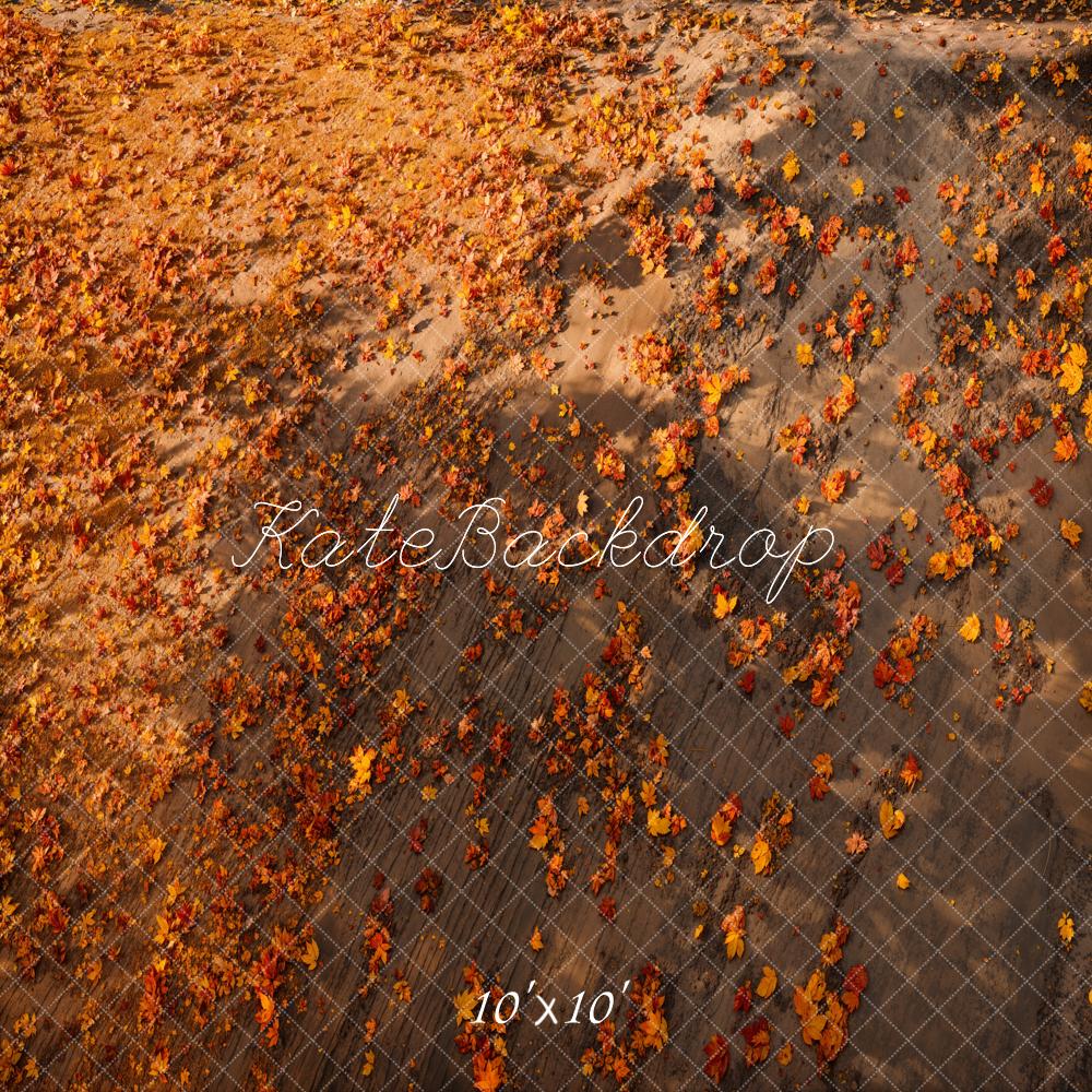 Kate Fall Leaves Ground Floor Backdrop Designed by Emetselch