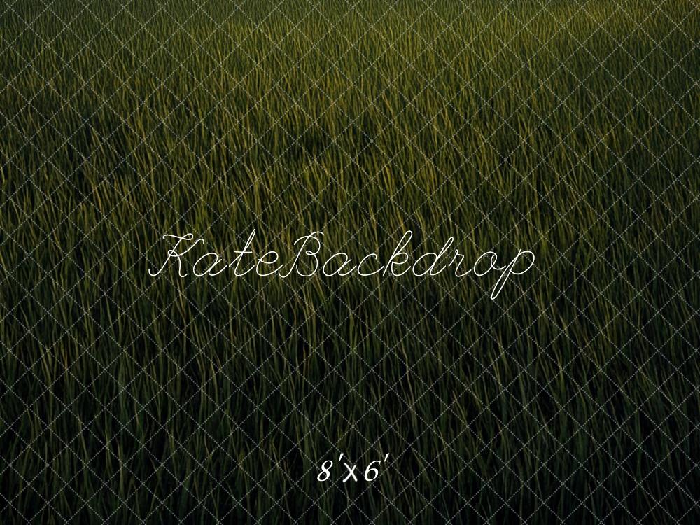 Kate Dark Green Grass Field Floor Backdrop Designed by Mini MakeBelieve