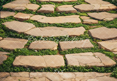 Camino de Piedra Césped Fondo Diseñado por Emetselch