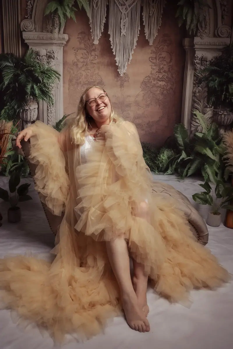 Kate Sweep Boho Tropical Arch Ferns Backdrop Designed by Mini MakeBelieve