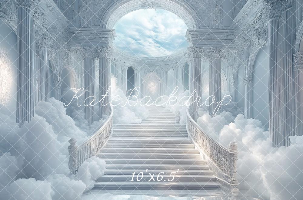 Fondo de Nubes de Escaleras Cascadas de Fantasía Diseño de Mini MakeBelieve