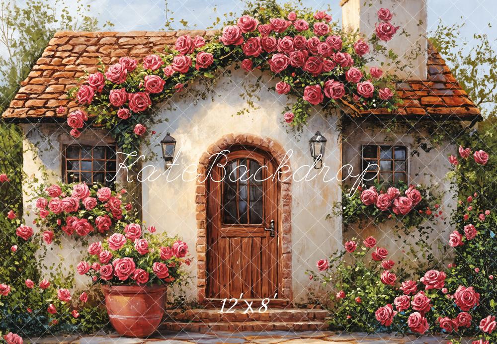 Fondo Floral de Rosas de Primavera Designed by Emetselch