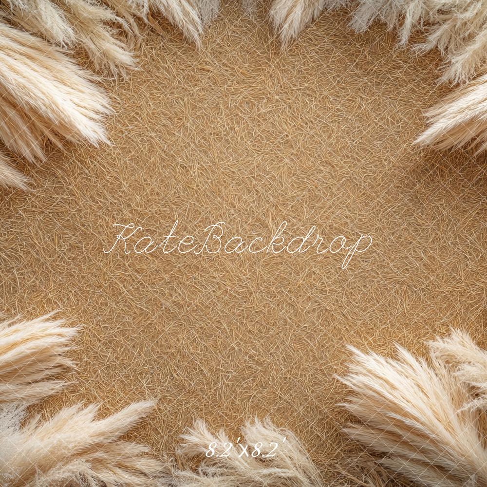 Sfondo in erba pampas boho a pavimento progettato da Mini MakeBelieve