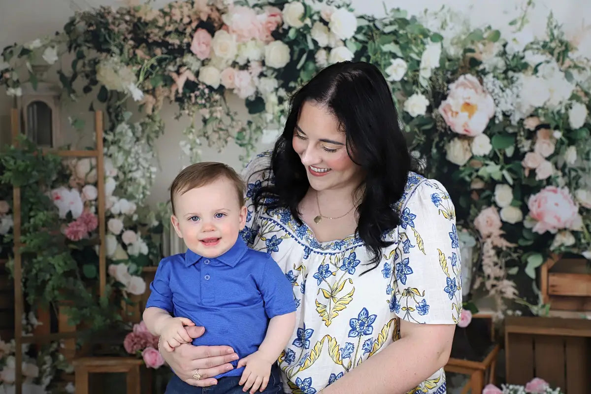Kate Easter Bunny Flower Arch Rustic Backdrop Designed by Patty Roberts