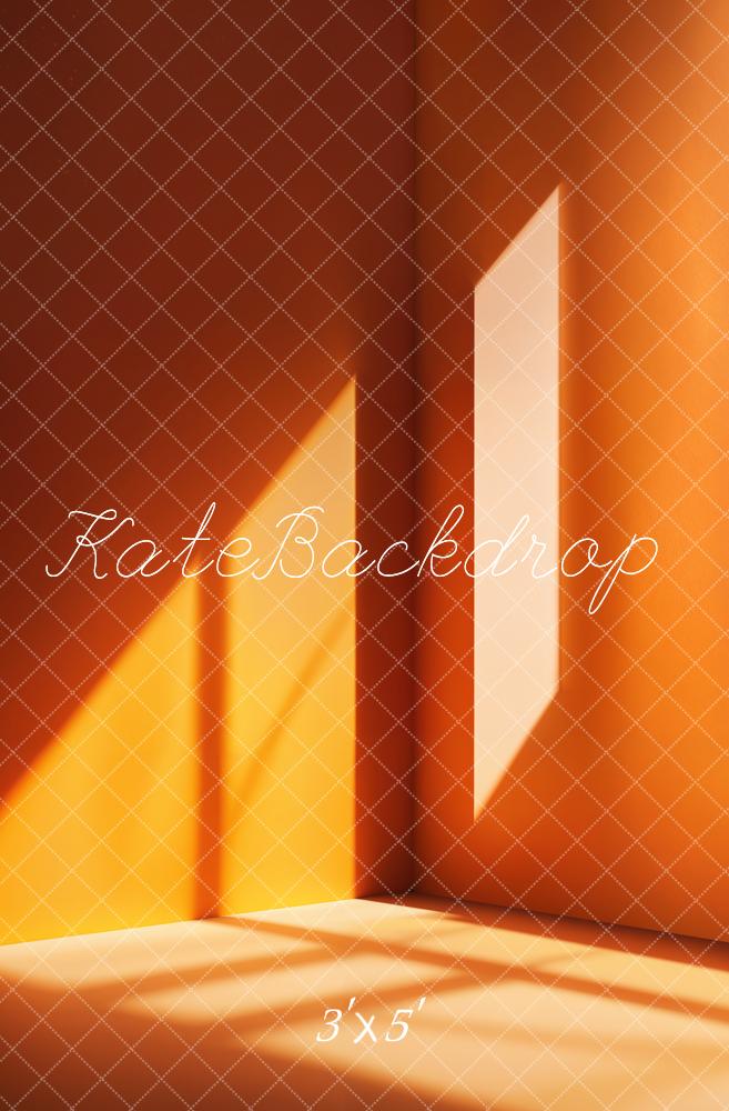 Fashion Oranje Licht Schaduwen Hoek Foto Achtergrond Designed by Emetselch
