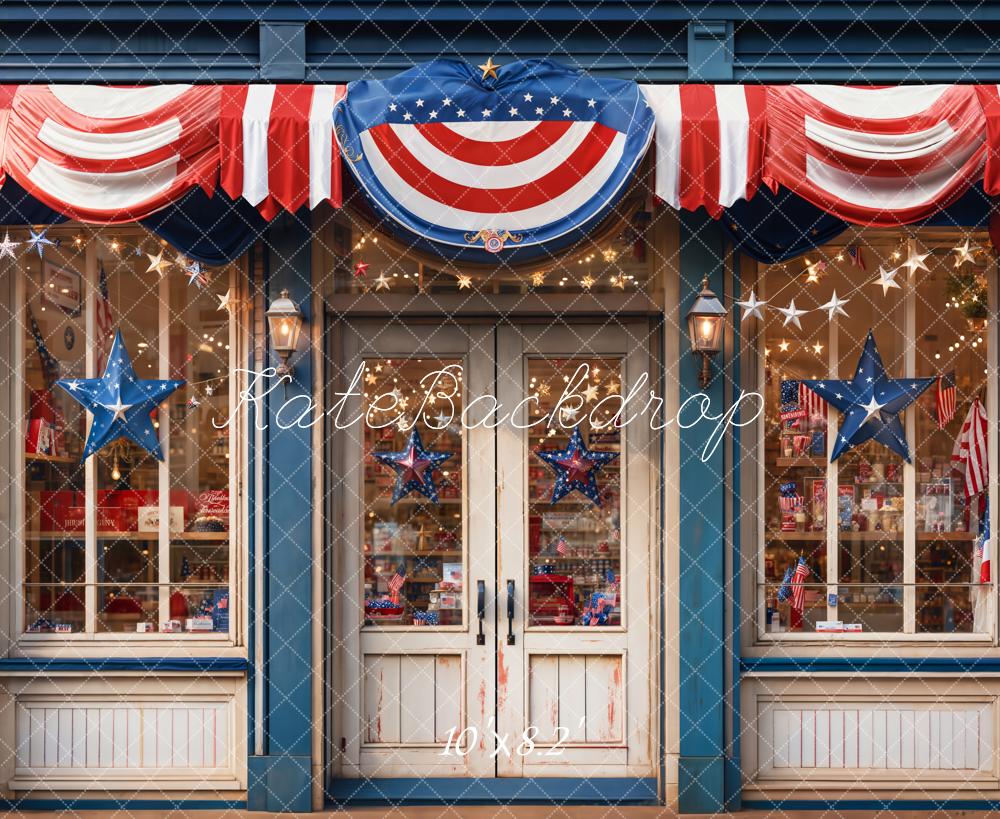 Onafhankelijksdag Winkelfront Sterren Foto Achtergrond Designed by Emetselch