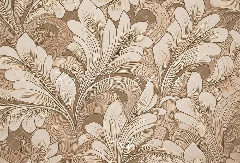 Mid Century Modern Retro Neutraal Behangpatroon Foto Achtergrond Designed by Mandy Ringe Photography