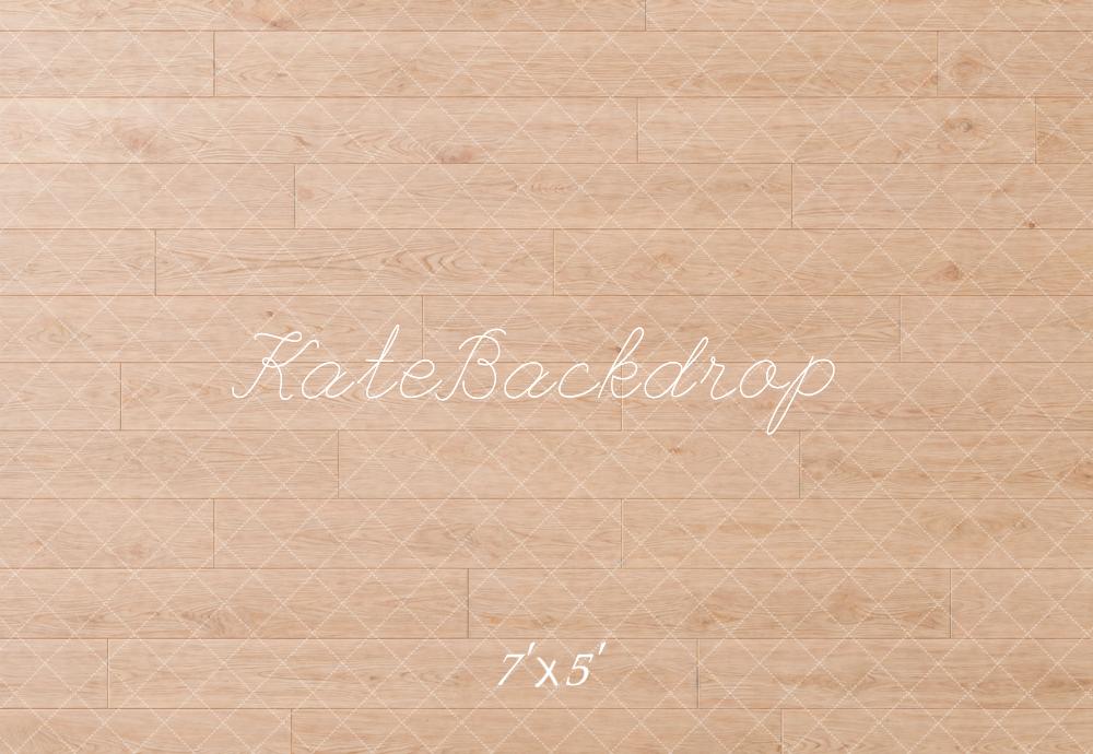Kate Light Wood Floor Printed Backdrop Designed by Kate Image