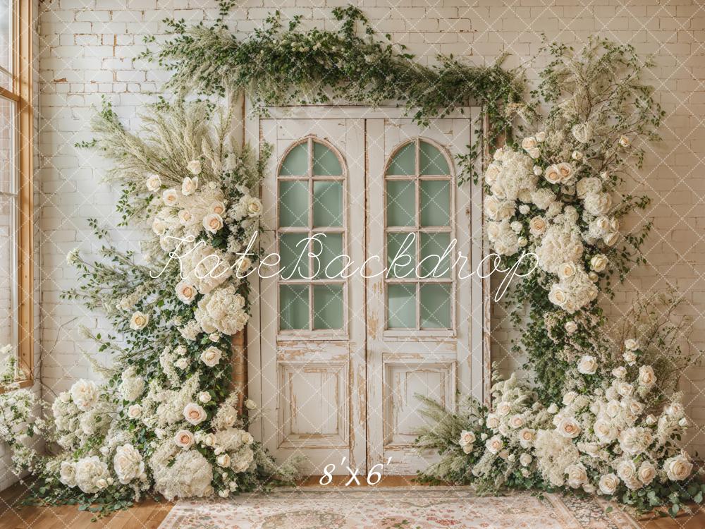SALE Kate Spring Floral Door Backdrop Designed by Emetselch