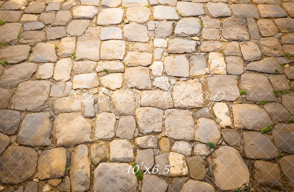 Kate Rustic Cobblestone Floor Backdrop Designed by Emetselch