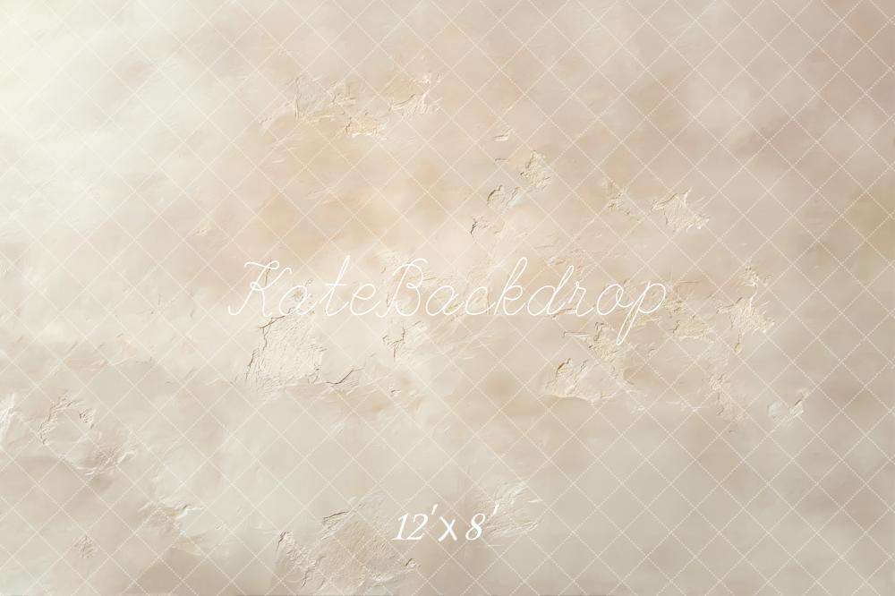 Kate Beige Abstract Texture Printed Floor Backdrop Designed by Emetselch