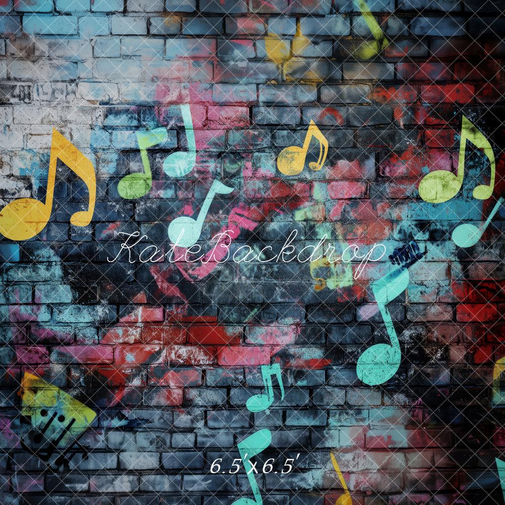Kate Musical Graffiti Brick Wall Backdrop Designed by Patty Roberts
