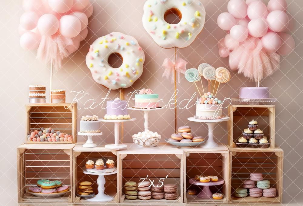 Cake Smash Pastel Sweet Dessert Donut Foto Achtergrond Designed by Mandy Ringe Photography