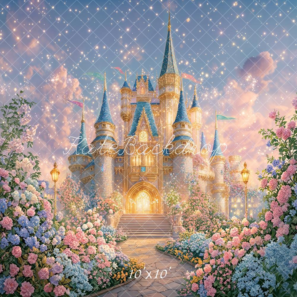 Kate Fairy Fantasy Castle Garden Backdrop Designed by GQ