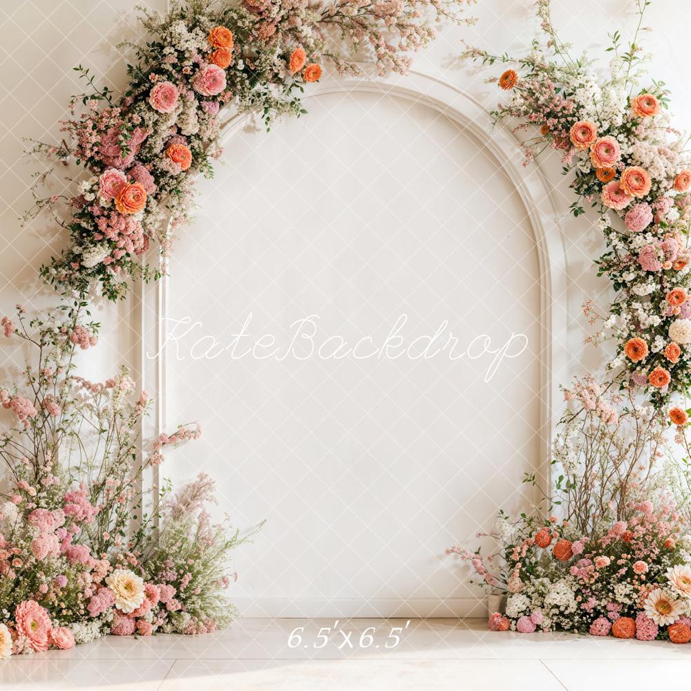 Kate Spring Floral Arch Wedding Backdrop Designed by Emetselch