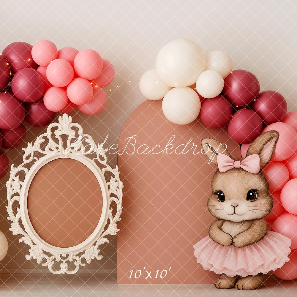 Sfondi di Compleanno Bunny Balloon Frame Designed by Patty Roberts