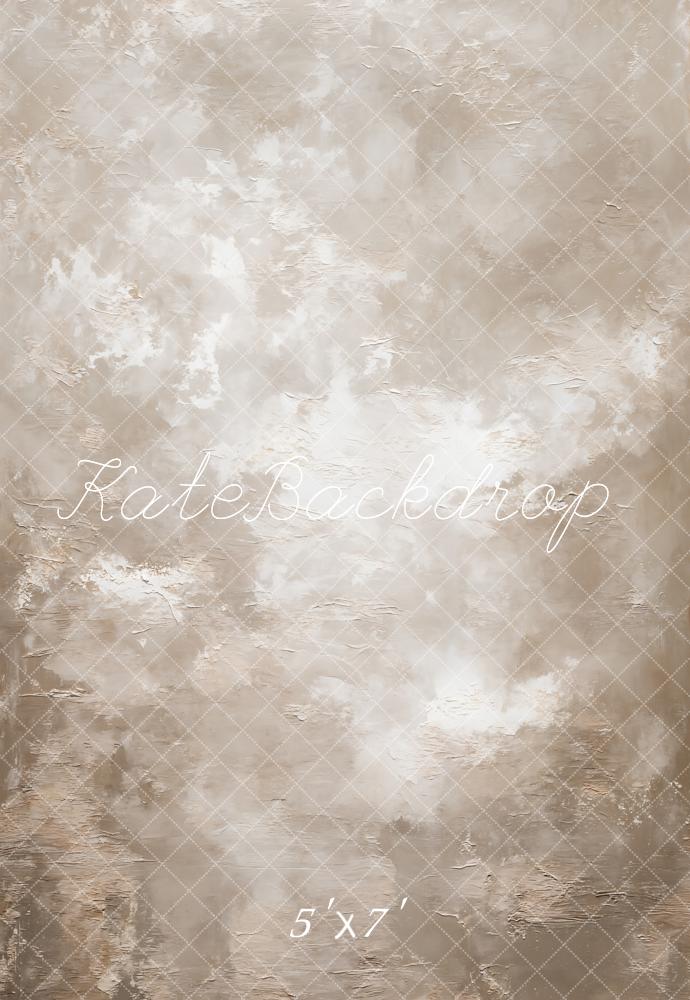 Kate Beige Abstract Texture Printed Backdrop Designed by GQ