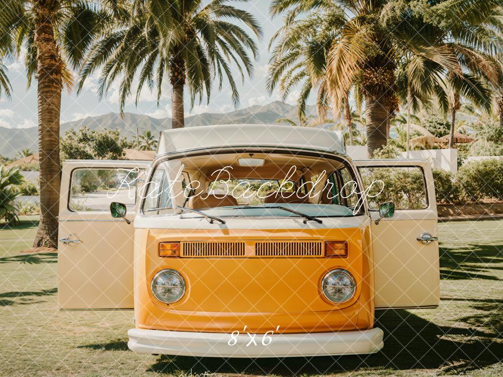 Sfondo Retro Van Estivo da Spiaggia progettato da Emetselch