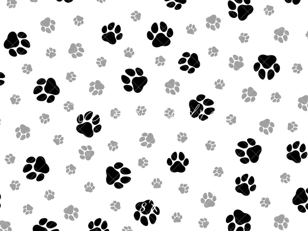 Witte Zwarte Pootafdruk Foto Achtergrond Designed by Mandy Ringe Photography