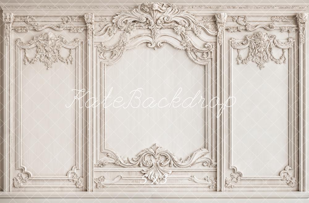 Fondo de Pared Elegante Blanco Vintage Diseñado por Emetselch