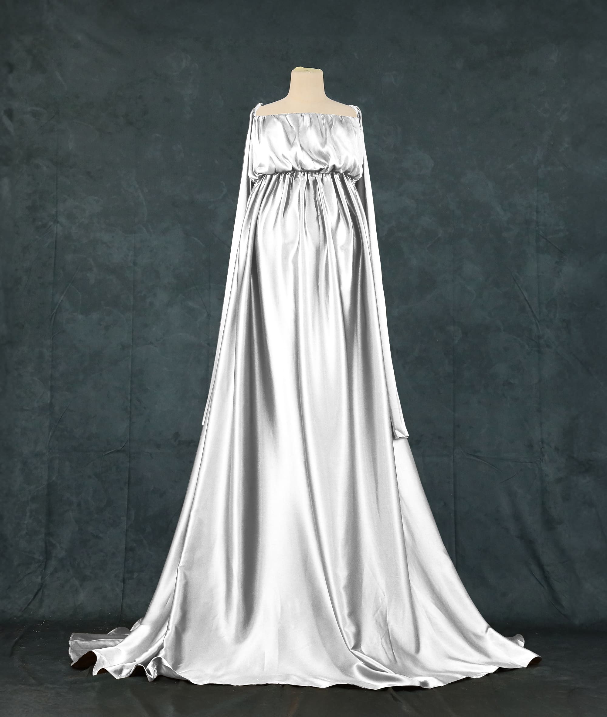 Kate Simulated Silk Trailing Custom Maternity Photoshoot Gowns