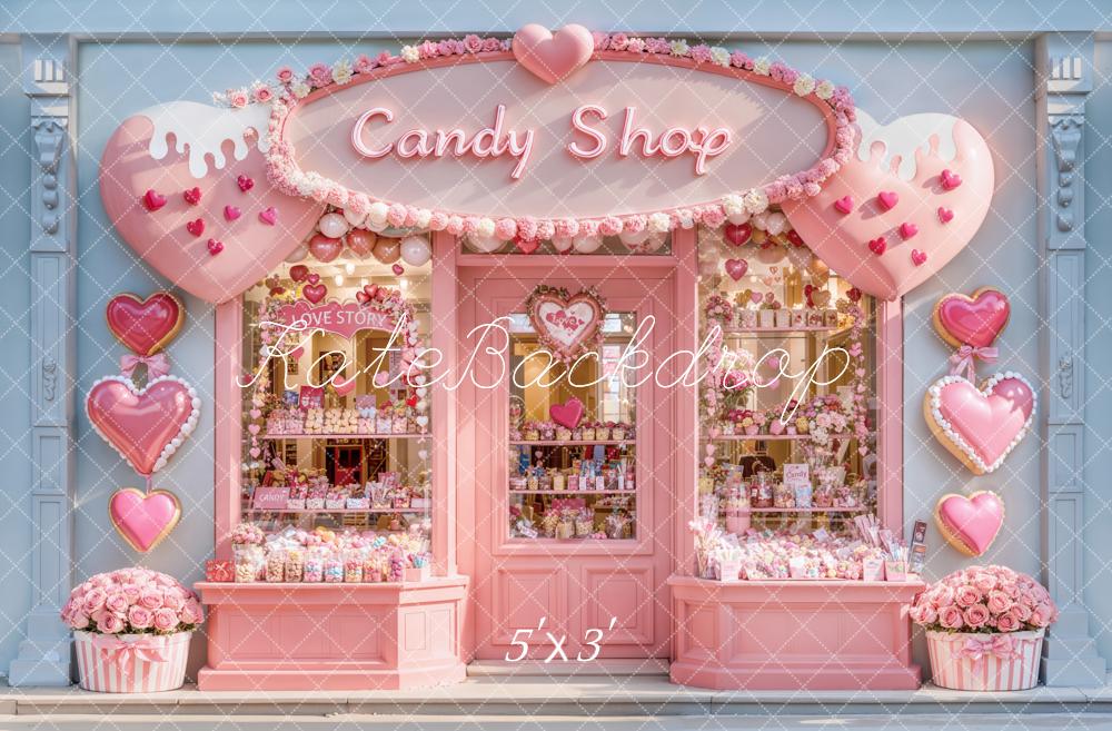 Fondo Rosa de Corazones de Dulces Designed by Emetselch