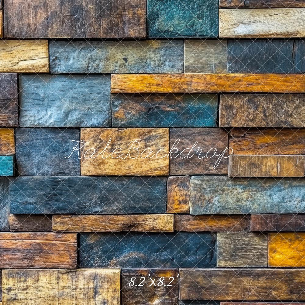 Kate Rustic Colorful Srone Wall Floor Backdrop Designed by Mini MakeBelieve