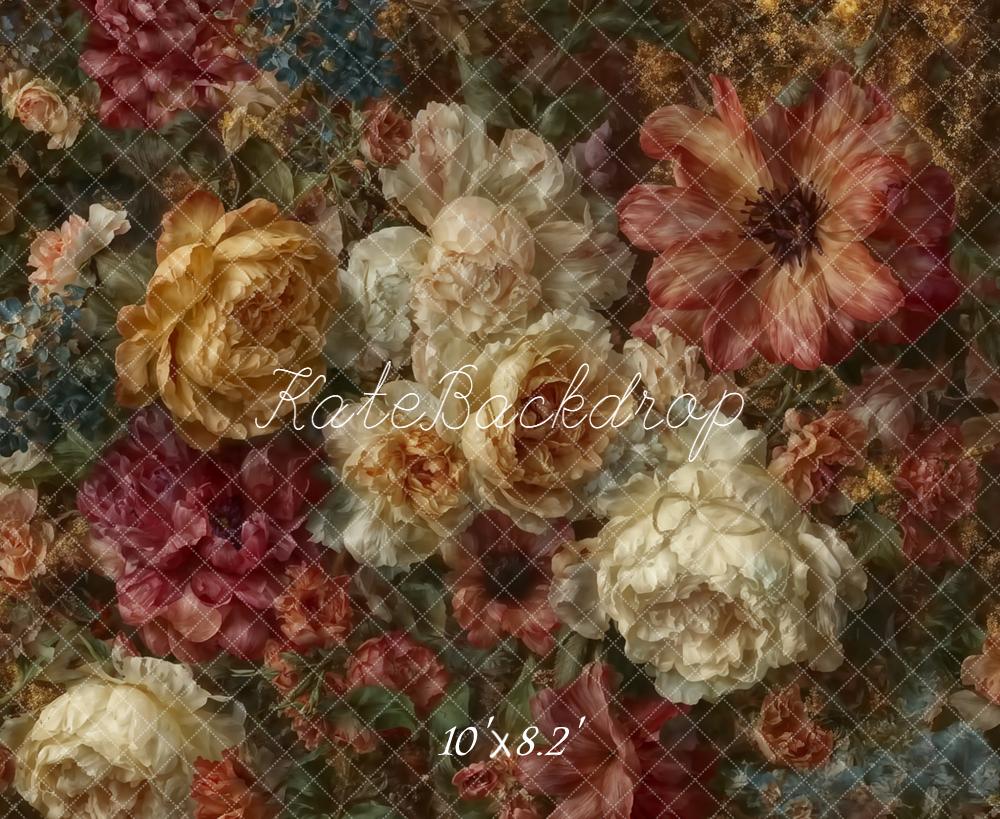 Kate Fine Art Flowers Vintage Floral Backdrop Designed by Emetselch