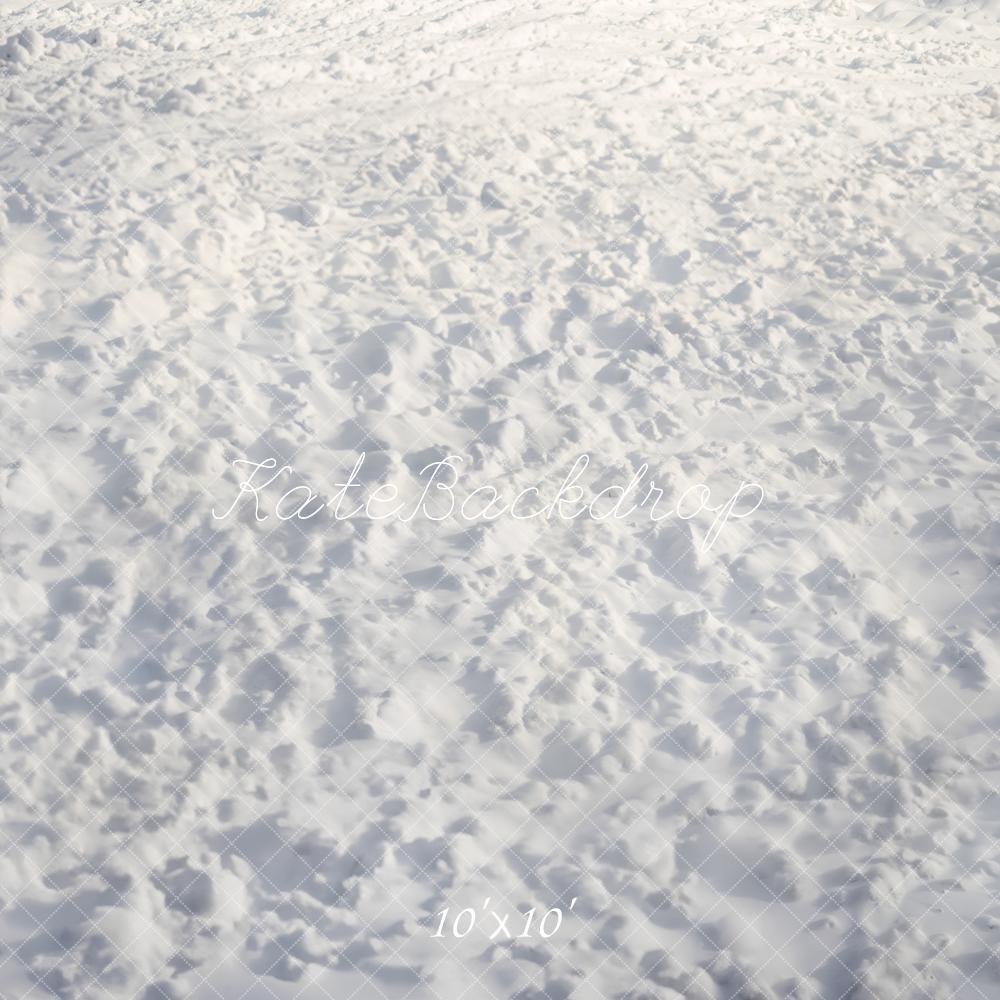 Kate Winter Snow Texture Floor Backdrop Designed by Emetselch
