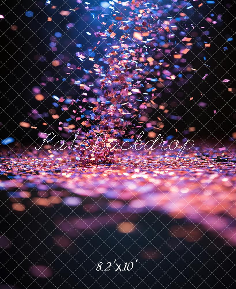 Kate Confetti Light Bokeh Printed Backdrop Designed by Emetselch