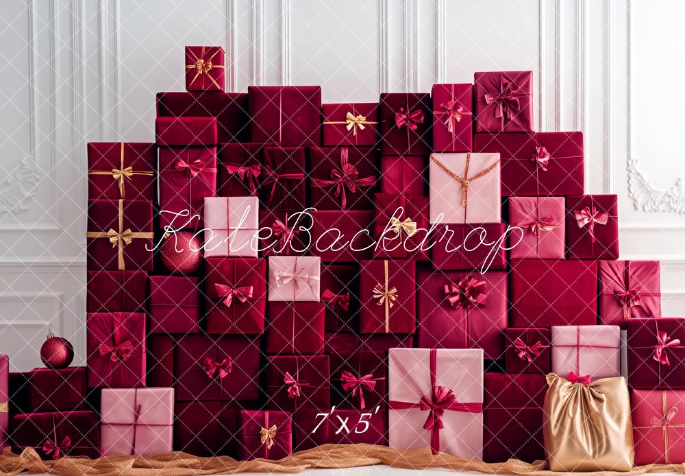 Kate Christmas Gift Boxes Wall Backdrop Designed by Patty Roberts