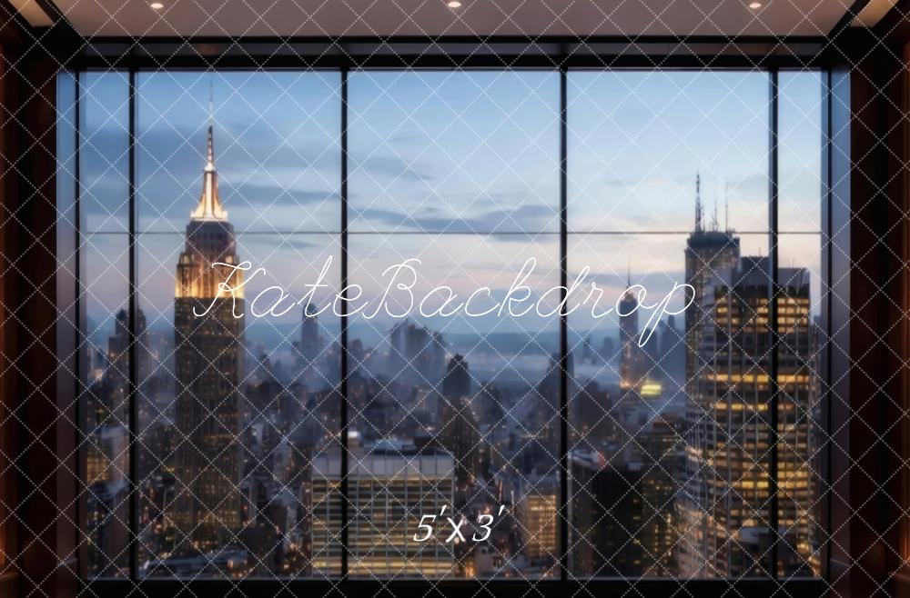 Kate City Skyline Window View Printed Backdrop Designed by Vertigo Productions