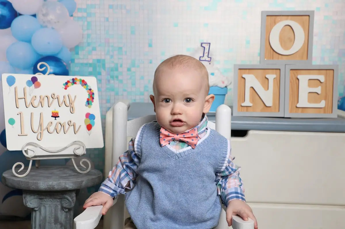 Verjaardagsachtergrond Blauwe Maan Ballonnen Paillettenmuurfeest Ontworpen door Emetselch