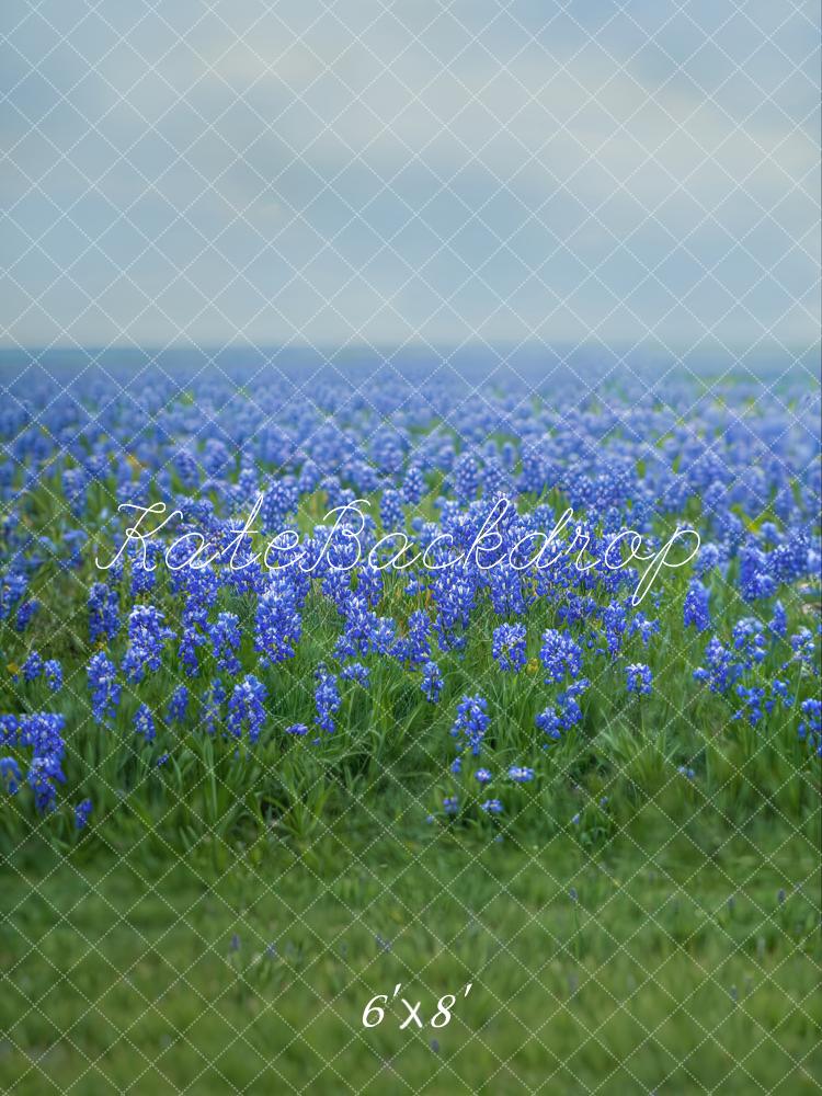 Spring Floral Bluebonnet Meadow Foto Achtergrond Designed by Emetselch