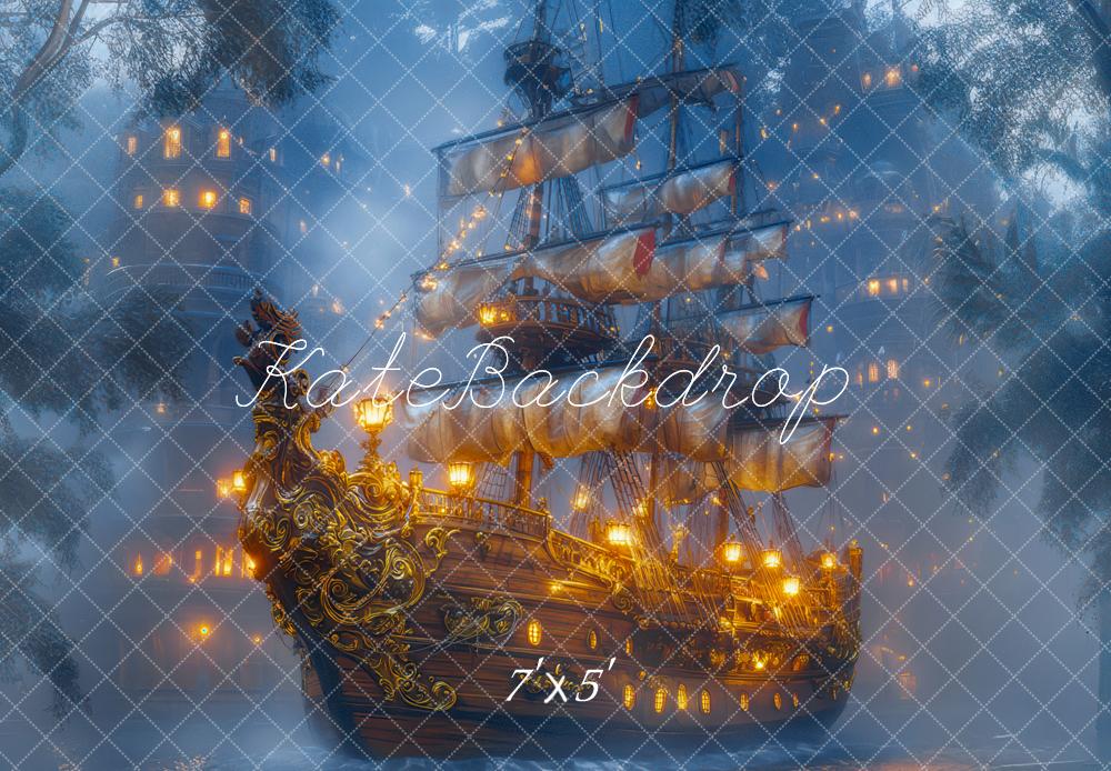 Kate Fantasy Pirate Ship Cave Adventure Backdrop Designed by Mini MakeBelieve