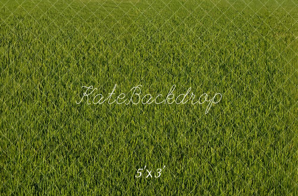 Kate Green Grass Field Floor Backdrop Designed by Emetselch