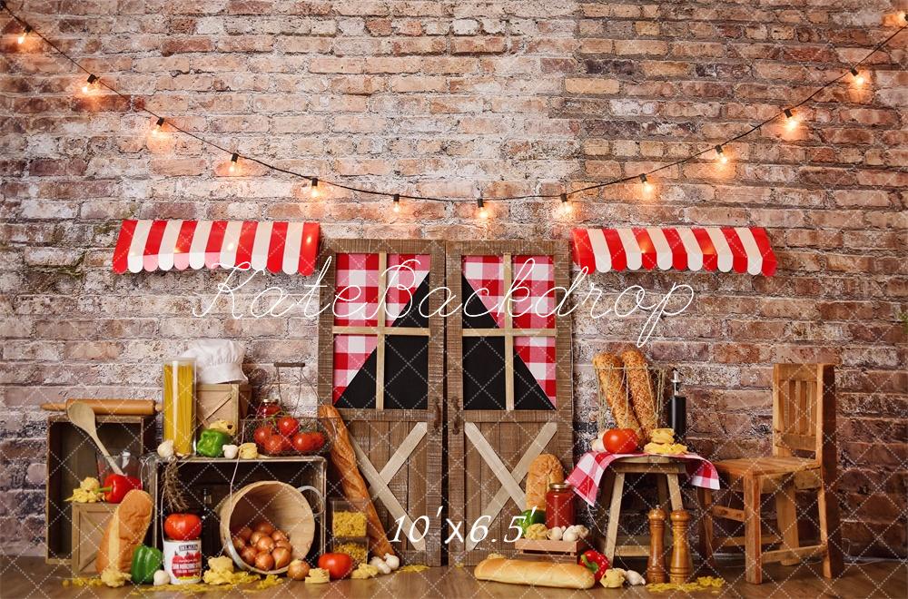 Cake Smash de Pasta Italiana de Cumpleaños Rustic Backdrop Designed by Mandy Ringe Photography