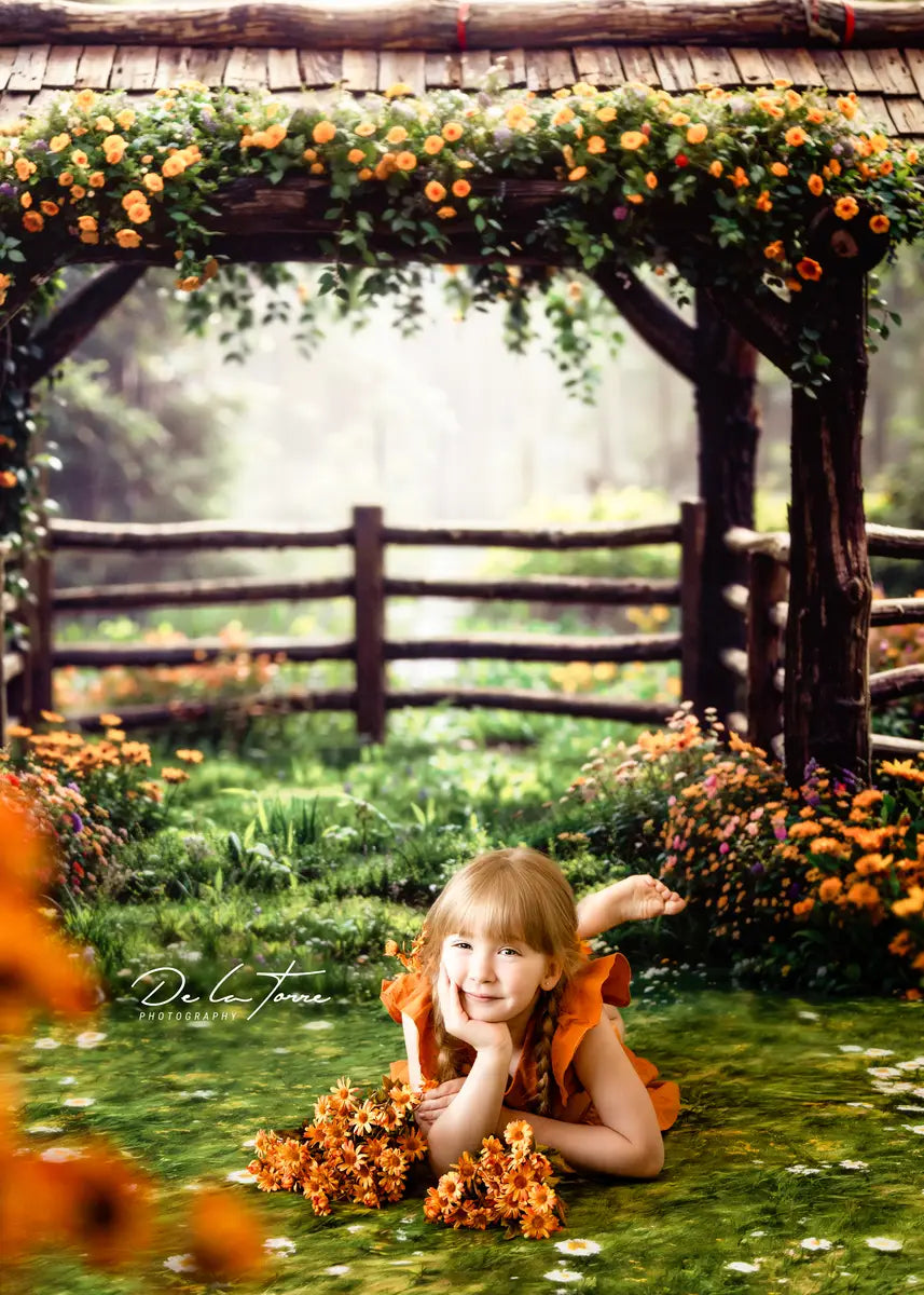 Valentine's Pink Candy House Foto Achtergrond Designed by Mini MakeBelieve